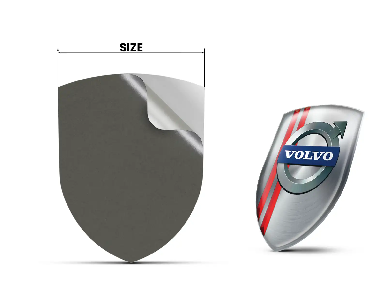 Volvo Emblemas Silicona Auto Resistentes Alta Calidad Profesional